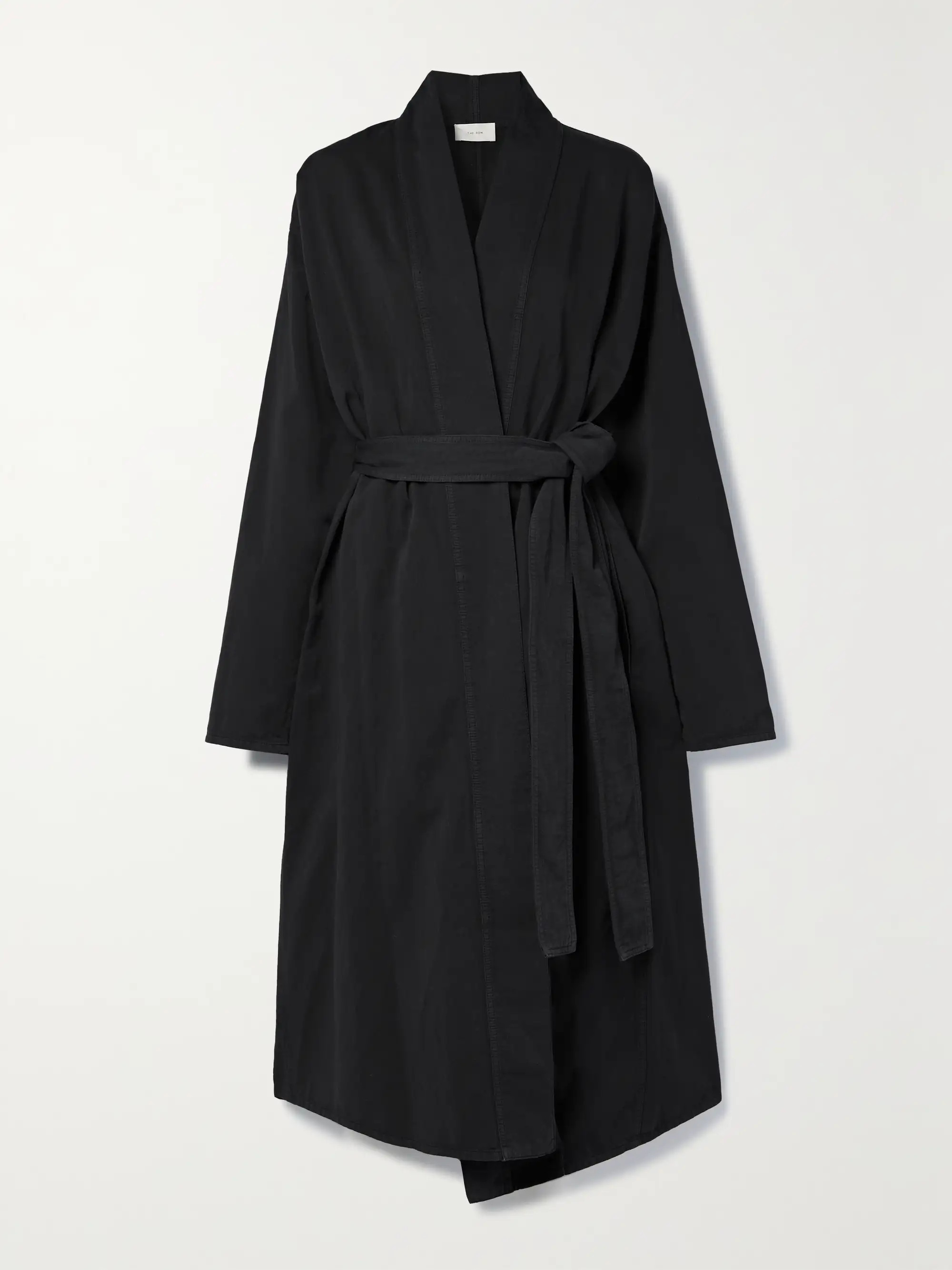 THE ROW Rimbaud belted cotton and linen-blend twill coat | NET-A-PORTER | NET-A-PORTER (US)