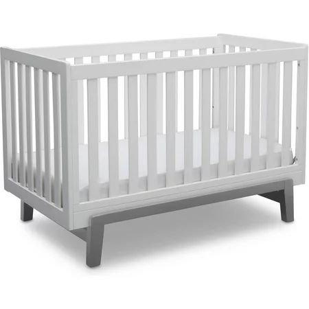 Delta Children Aster 3-in-1 Convertible Crib, Bianca White with Grey | Walmart (US)