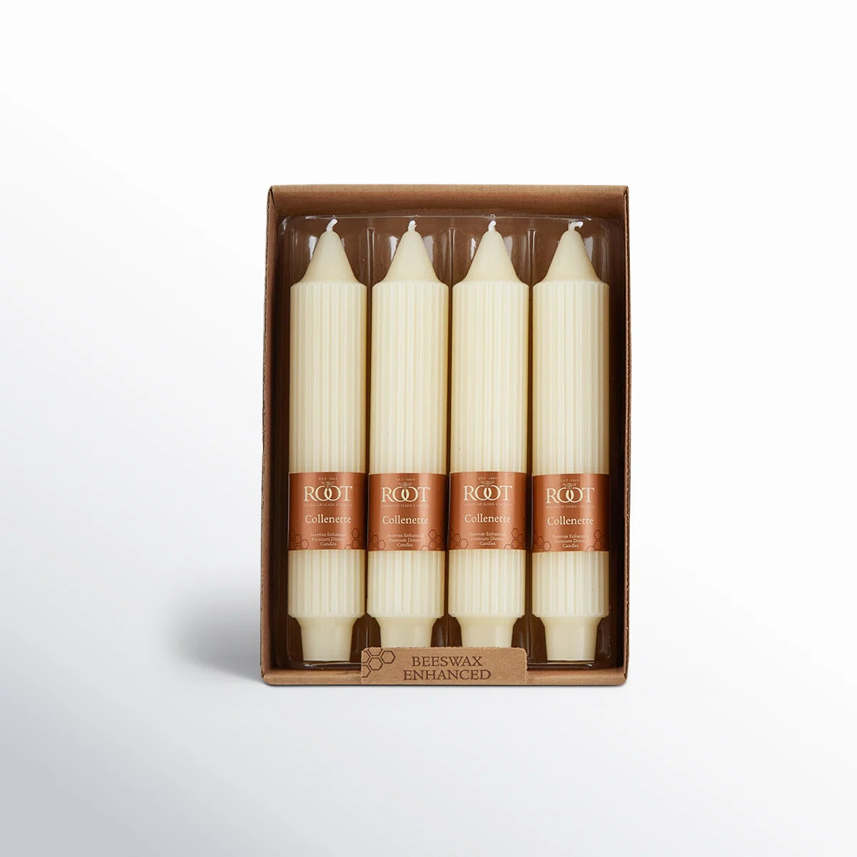 Grecian Collenette Unscented Taper Candle (Set of 4) | Wayfair North America