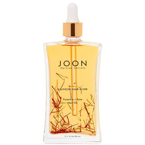 Joon Saffron Hair Elixir Pistachio + Rose Hair Oil, 3.11 Fl. Oz. | Amazon (US)