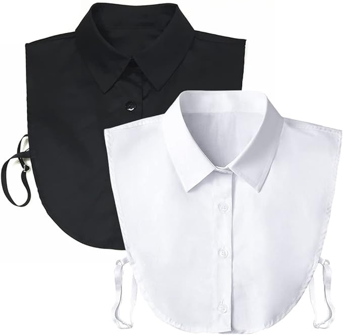 Fake Collar Detachable Dickey Collar Blouse Half Shirts Peter Pan Faux False Collar for Women & G... | Amazon (US)