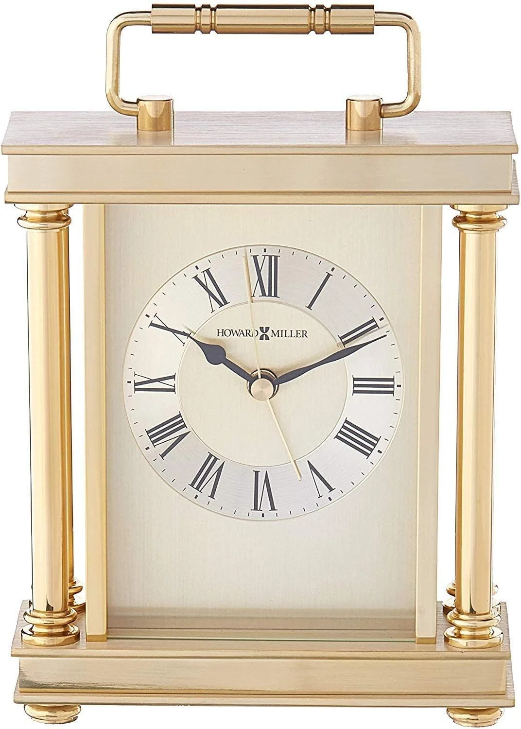 Howard Miller Audra Tabletop Clock – Decorative Brass Finish Indoor Carriage Clock with Quartz ... | Walmart (US)