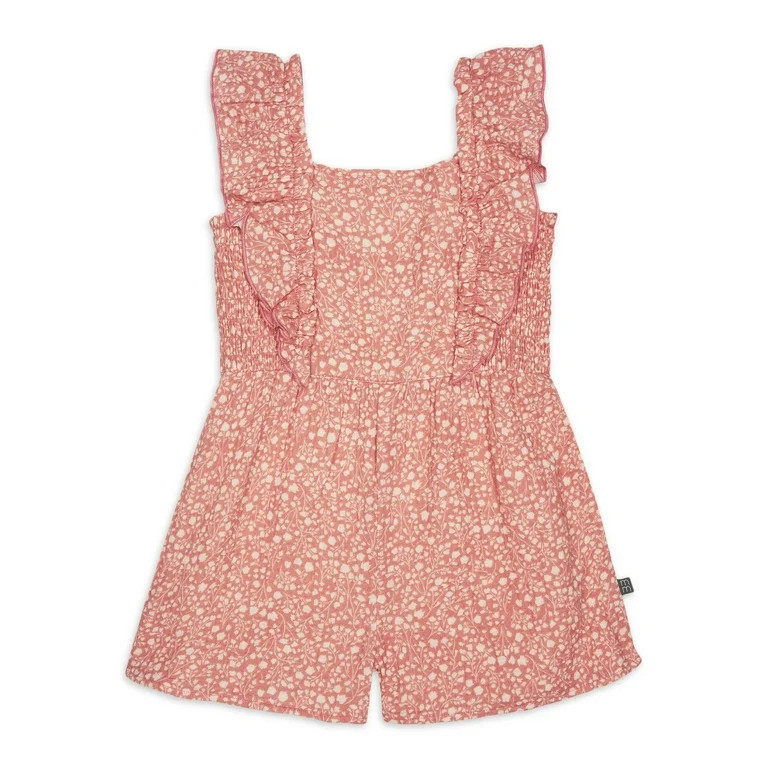 Modern Moments by Gerber Toddler Girl Romper with Ruffles, Sizes 12M-5T | Walmart (US)