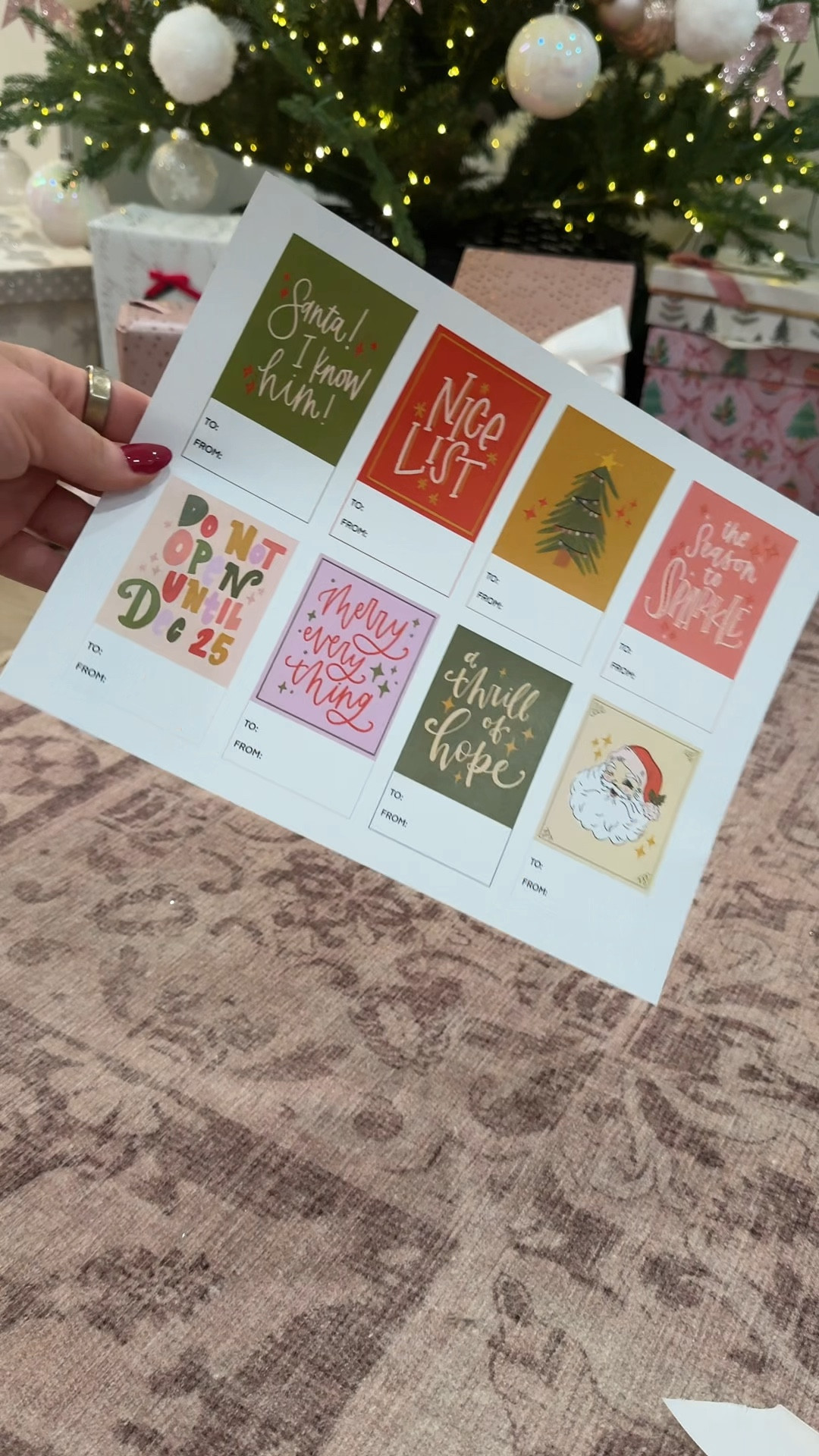 
Gift wrapping, seasonal Christmas wrapping, beautifully wrapped Christmas gifts! 🎄🎁✨, gift tags, printable tags, DIY wrapping ideas, festive ribbons, bows, holiday packaging, eco-friendly gift wrapping, reusable wrapping, creative wrapping styles, personalized gift tags, handmade tags, holiday-themed paper, 

#LTKSeasonal #LTKHoliday #LTKGiftGuide