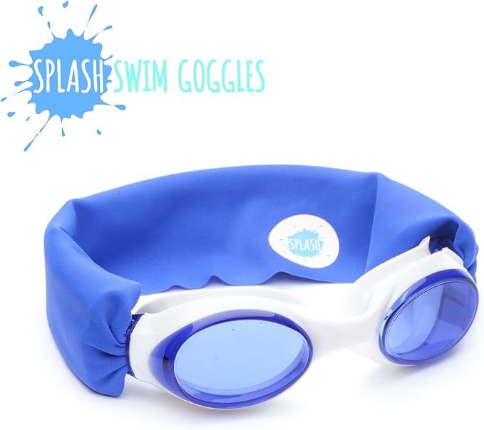 Splash Swim Goggles - Royal - Fun, Fashionable, Comfortable - Fits Kids and Adults - Won't Pull Y... | Amazon (US)