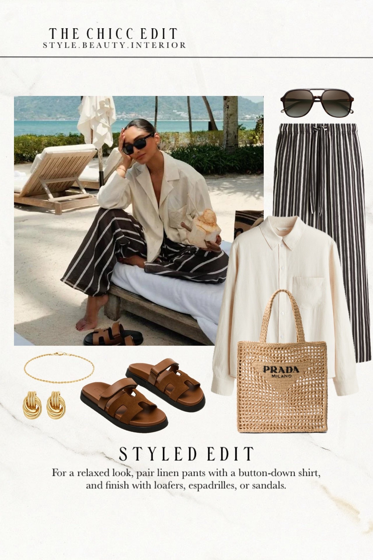 Shop the look 🎞️

#outfit #dupe #prada #slides #jewelry sunglasses pants dress shirt tote bag earrings workwear casual 

#LTKgrwm #LTKootd #LTKMothersDay