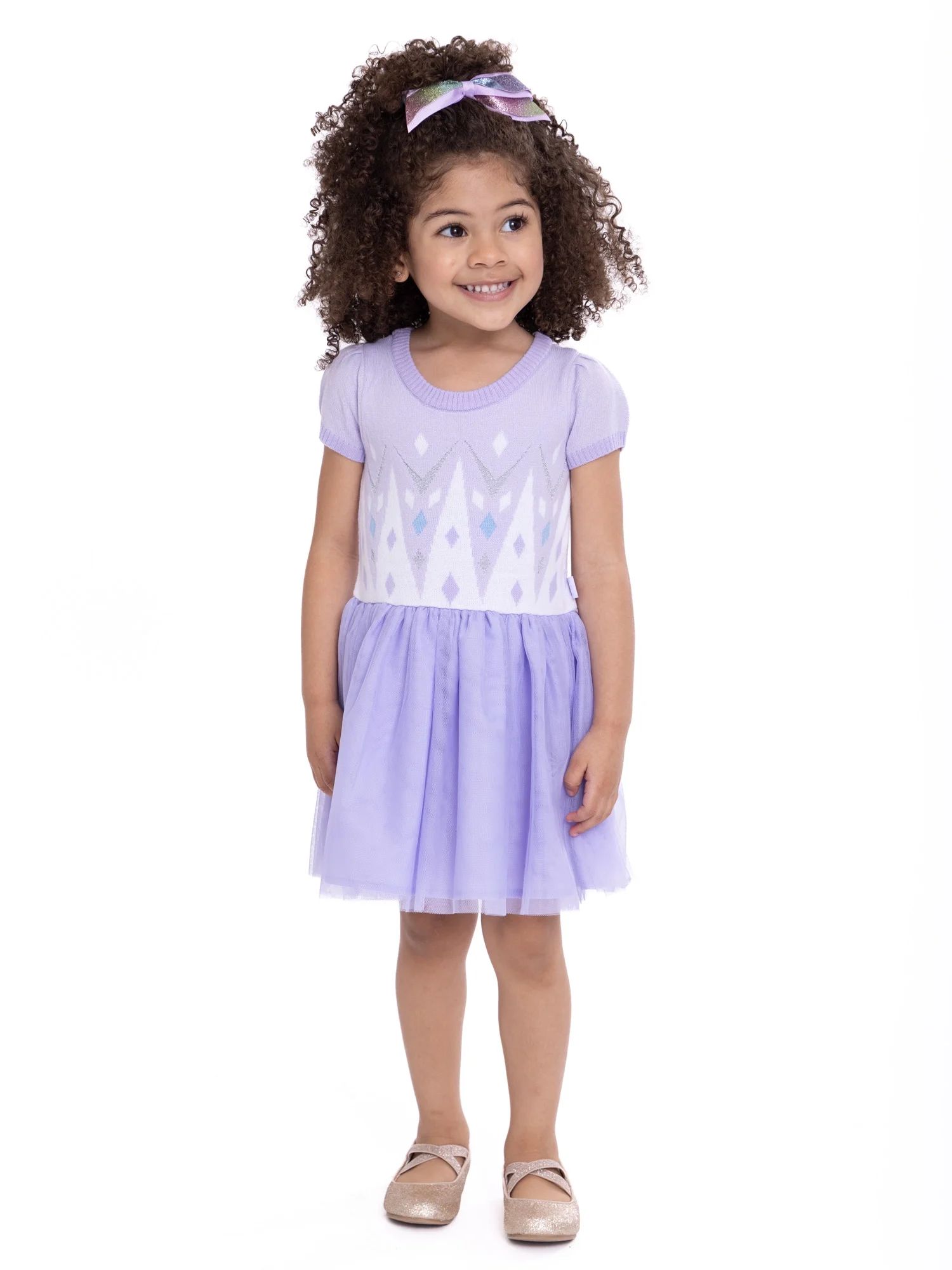 Disney Frozen Toddler Girl Elsa Cosplay Sweater Dress, Sizes 2T-5T | Walmart (US)