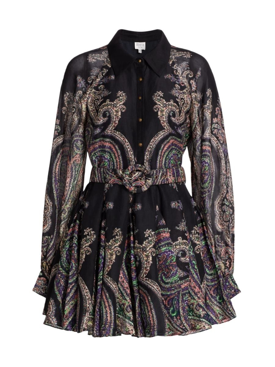 Omya Paisley Mini Shirtdress | Saks Fifth Avenue