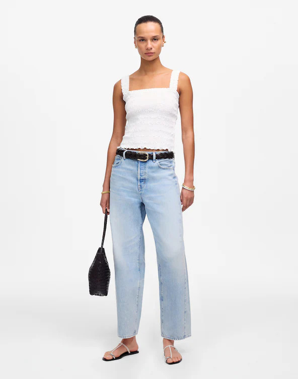Pieced Barrel-Leg Jeans | Madewell