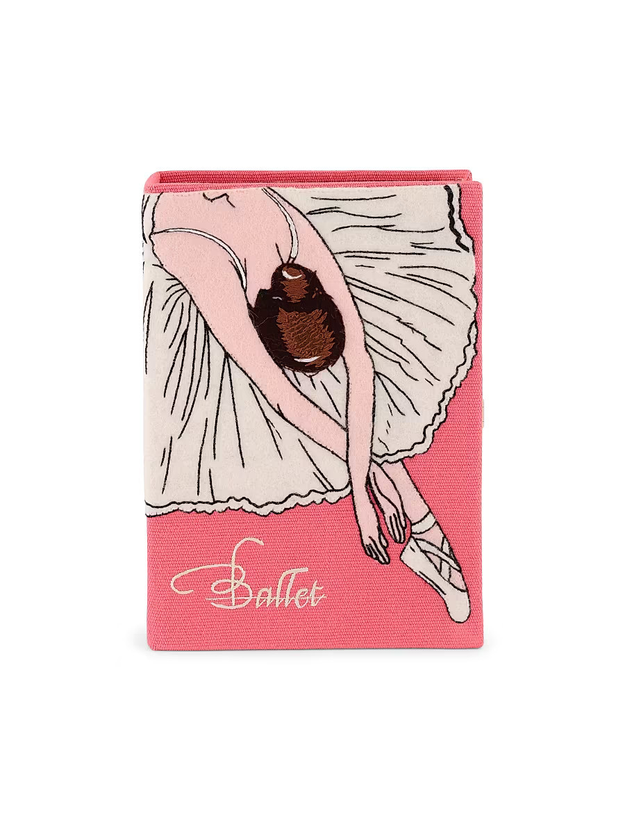 Women's Dance Ballerina Embroidered Book Clutch - Hibiscus | Saks Fifth Avenue
