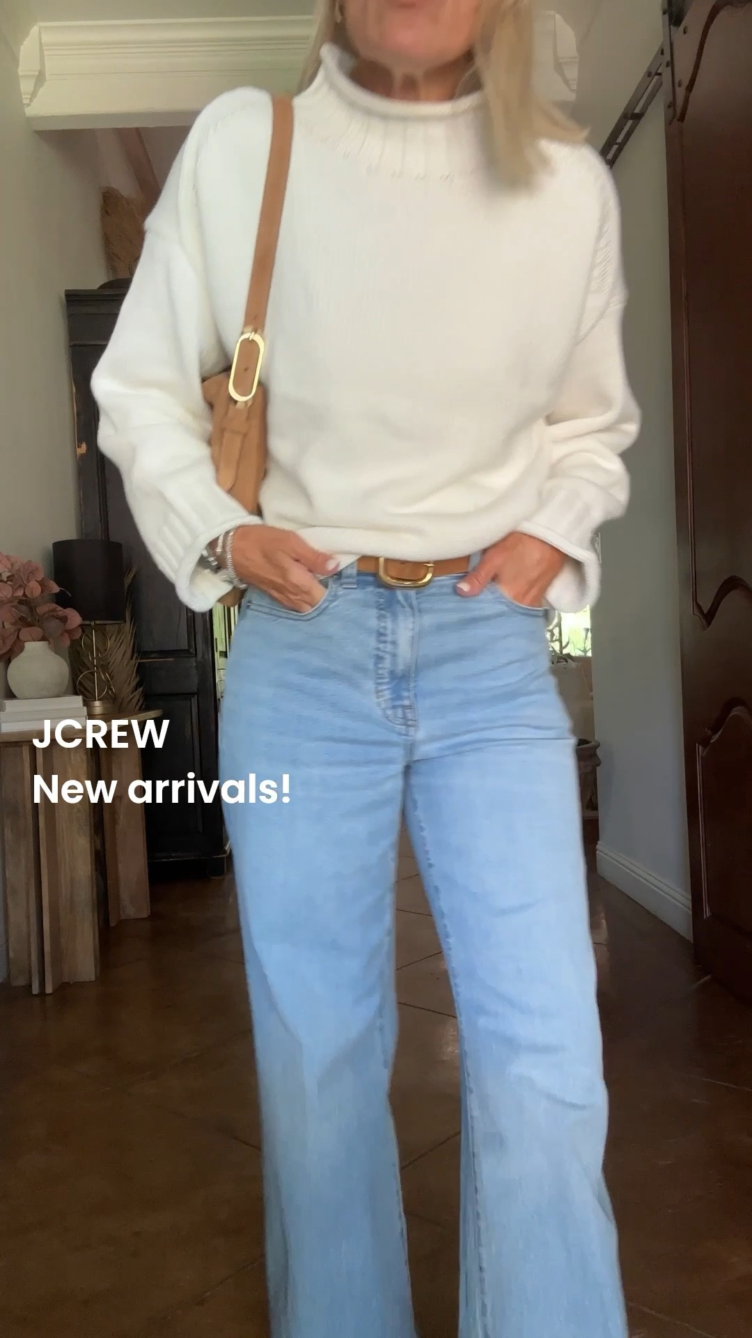 If you could walk away with only one item from J.Crew new arrivals, let it be the sweater! This Rone sweater is so so good.

Sizing
Size down one size in the sweater. I’m wearing an. XS
But truly, all of these new arrivals are so, so good 

@jcrew#injcrew #ad 

#LTKWorkwear #LTKStyleTip #LTKOver40