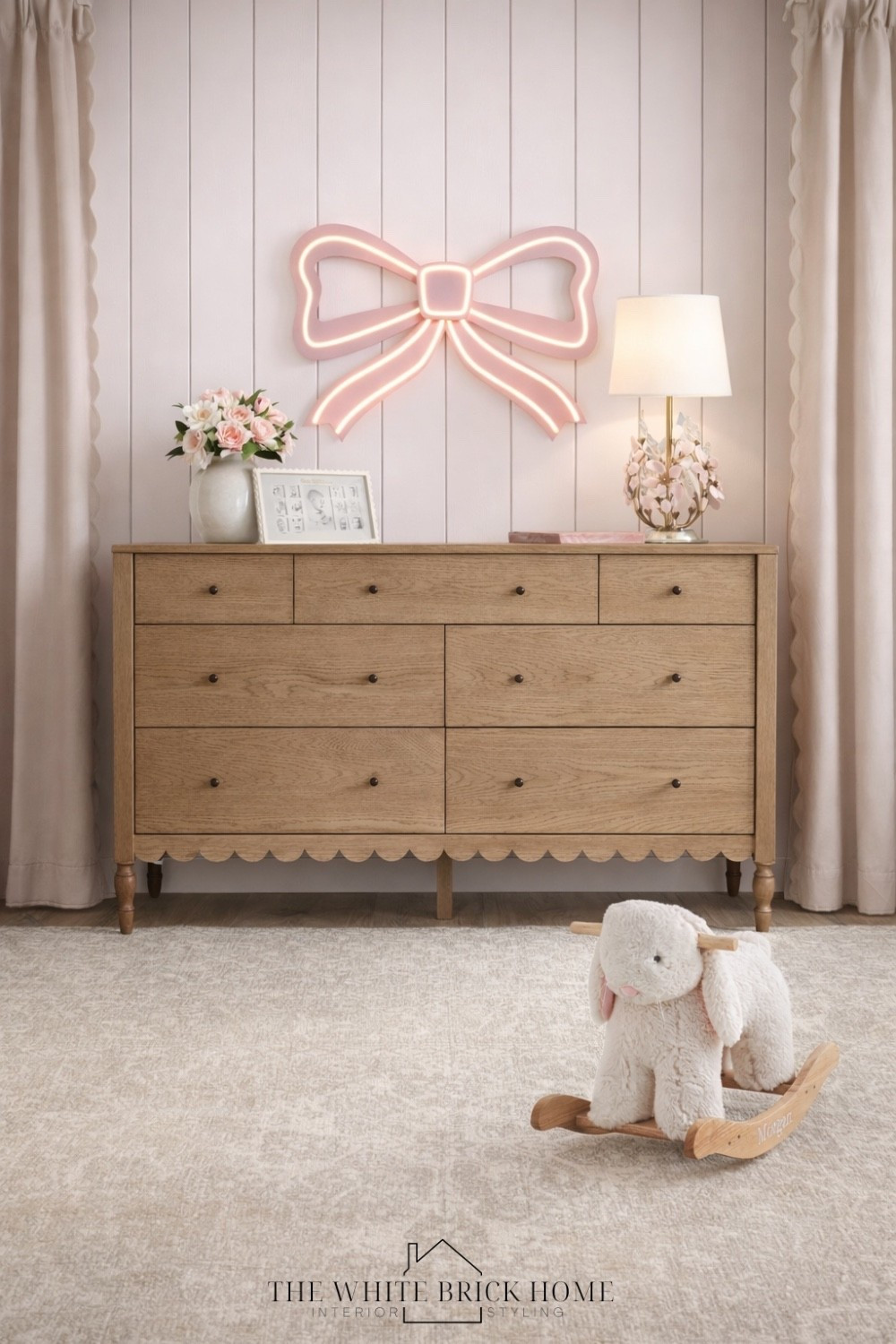 A sweet nursery moment that blends warm wood tones with soft blush hues into a space that feels both timeless and whimsical. 
❤️❤️
Nursery, nursery furniture, nursery dresser, nursery decor, pink nursery, baby girl, baby girl nursery, home decor, girls room, pink nursery, nursery dresser, nursery wall art, nursery lap, nursery decor, nursery girl, girls nursery, baby girl bedroom, bag girl room, baby, pottery barn baby, nursery wall decor, curtains, pink, blush nursery, pottery barn baby design 


#LTKHome #LTKBump #LTKBaby