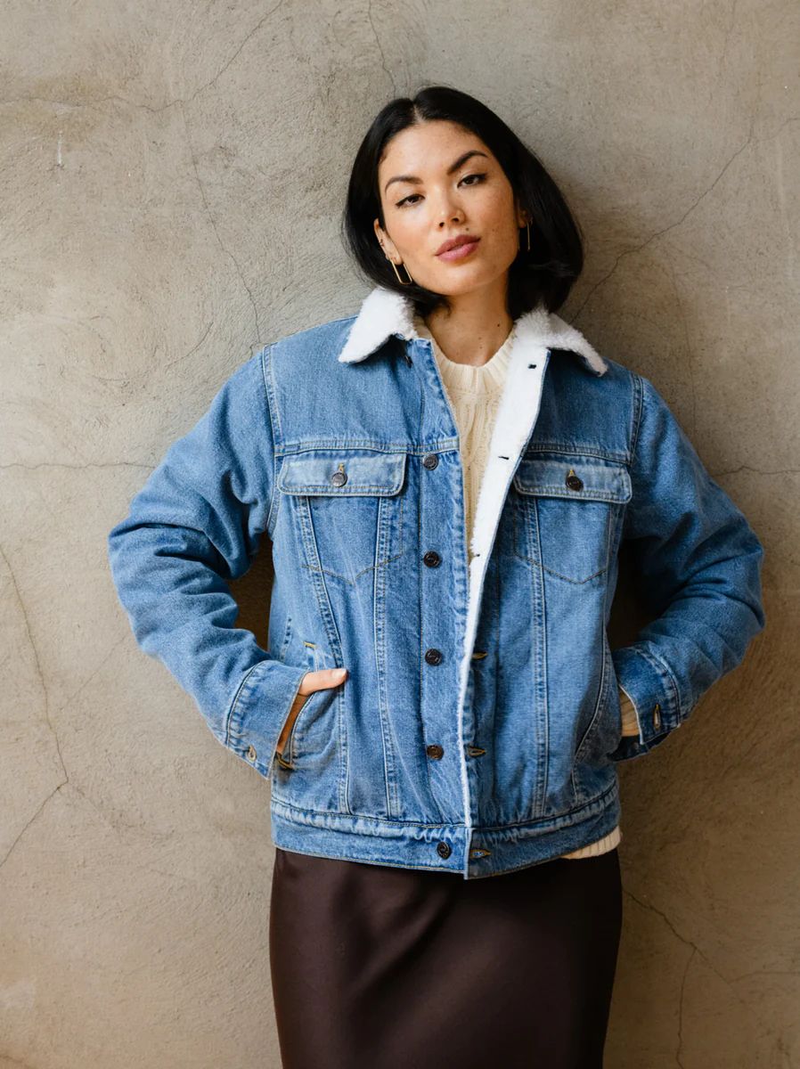 Shannon Sherpa Denim Jacket | ABLE Clothing