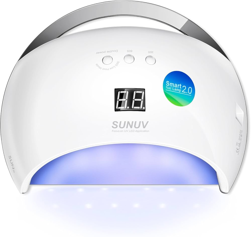 SUNUV UV LED Nail Lamp, 48W Nail Dryer for Gel Polish, Quick Dry Gel Nail Light with 3 Timers, Autom | Amazon (US)