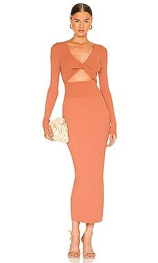 A.L.C. Madison Dress in Terracotta from Revolve.com | Revolve Clothing (Global)