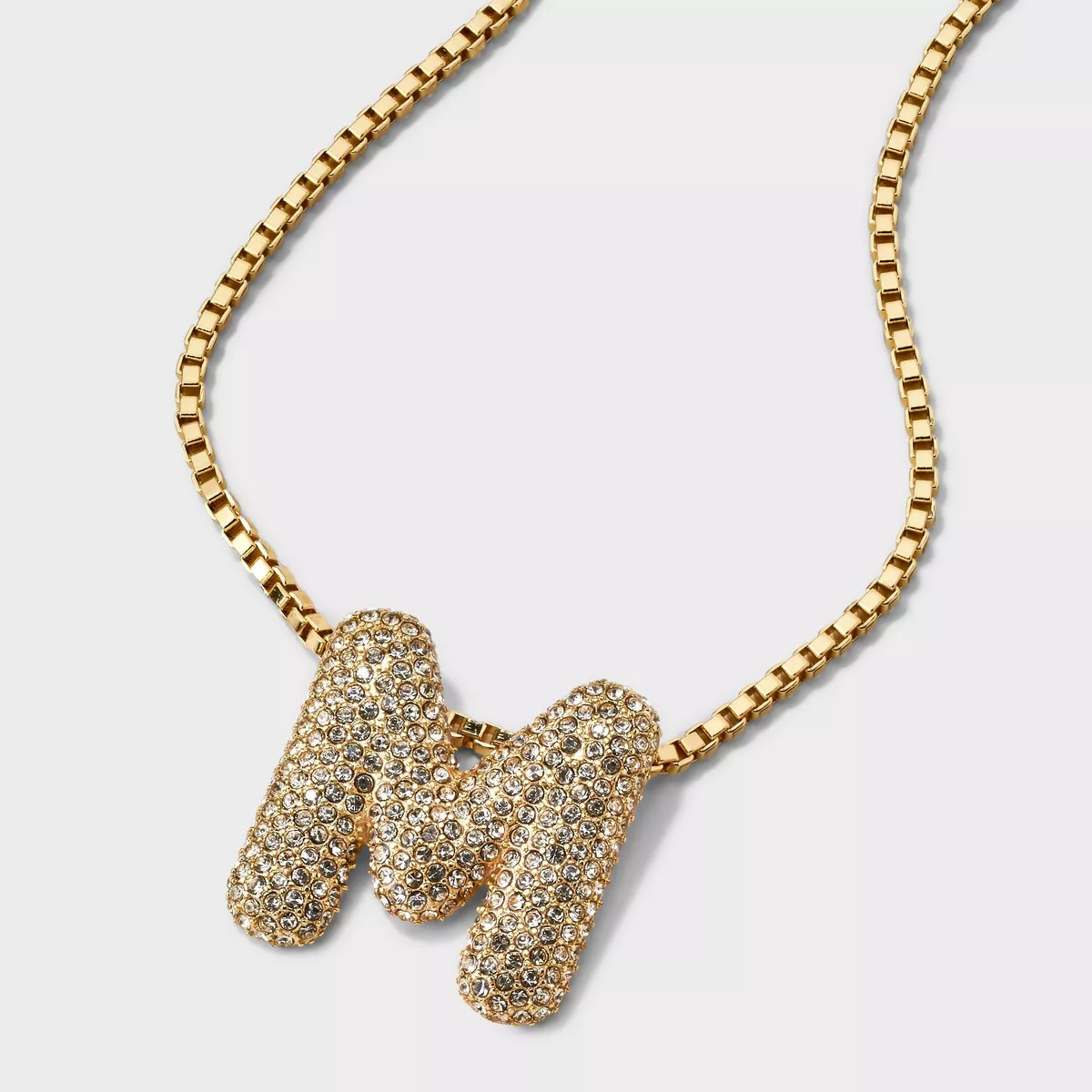 SUGARFIX by BaubleBar Crystal Chain Initial Necklace - Gold | Target