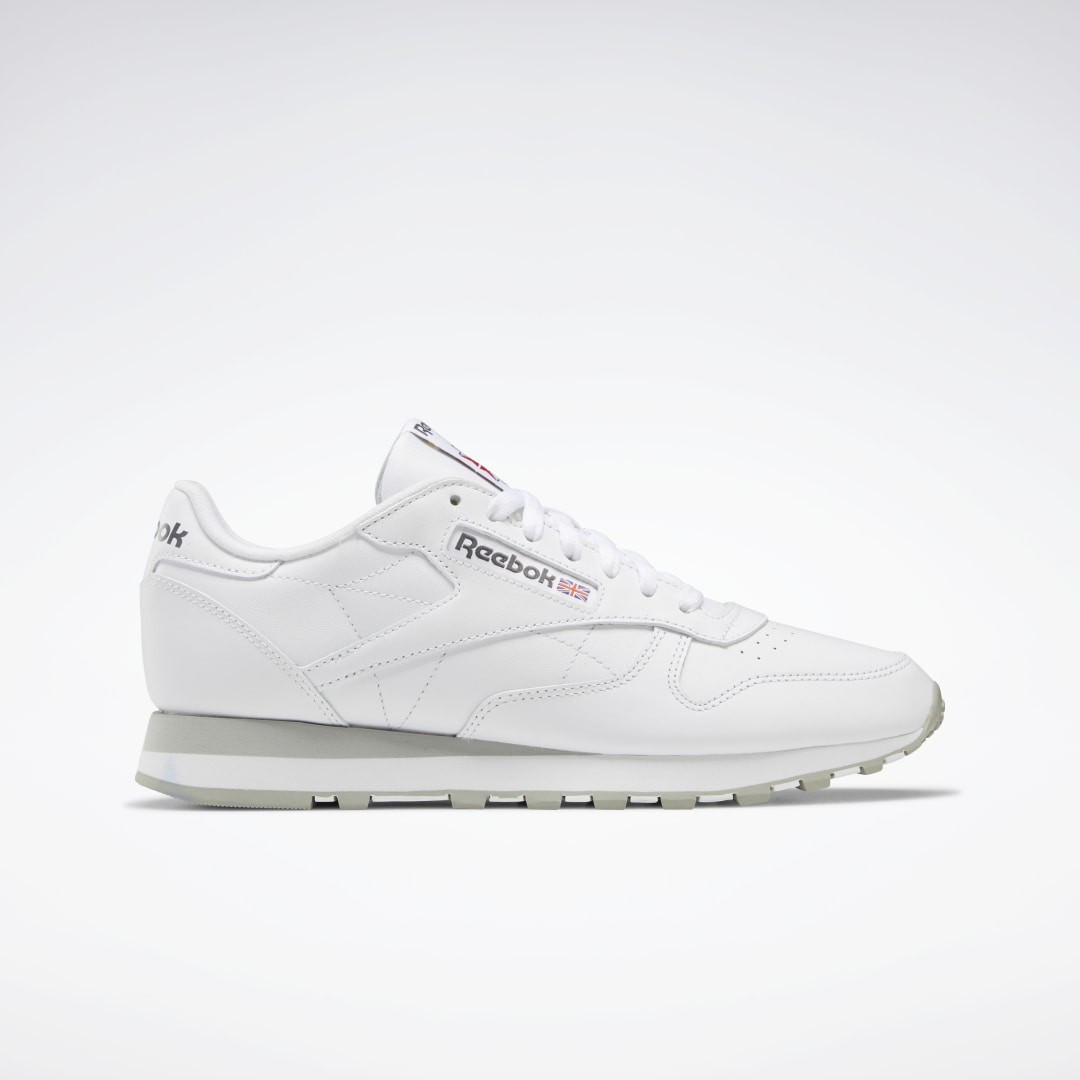 Reebok Unisex Classic Leather Shoes in Ftwr White/Pure Grey 3/Pure Grey 7 Size M 11 / W 12.5 - Lifes | Reebok (US)