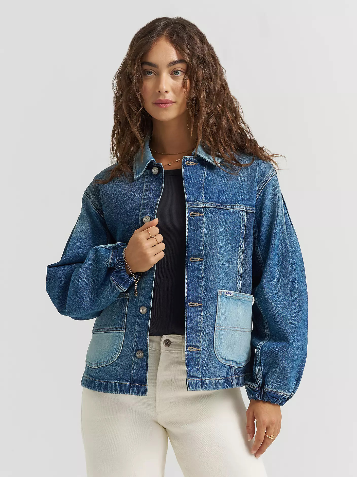 Women's Patched Denim Chore Jacket | Lee Jeans