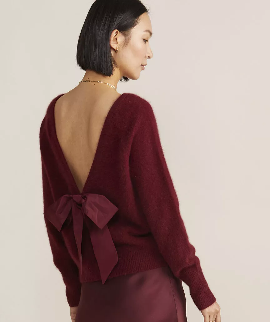 Bow back hot sale sweater