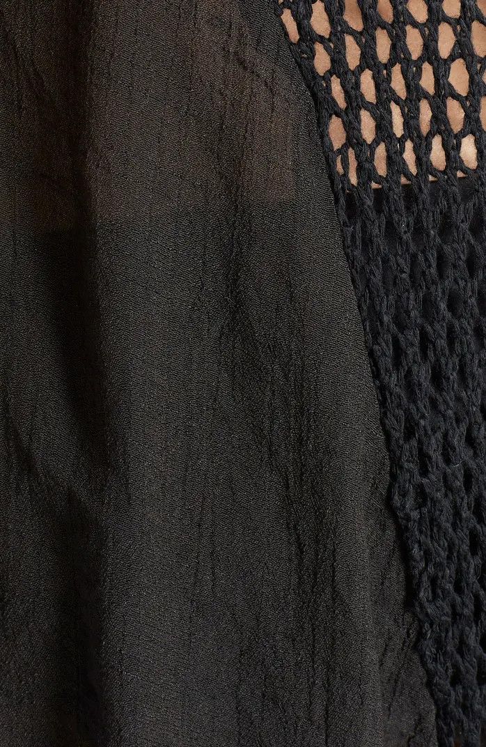 Crochet Inset Cover-Up Dress | Nordstrom