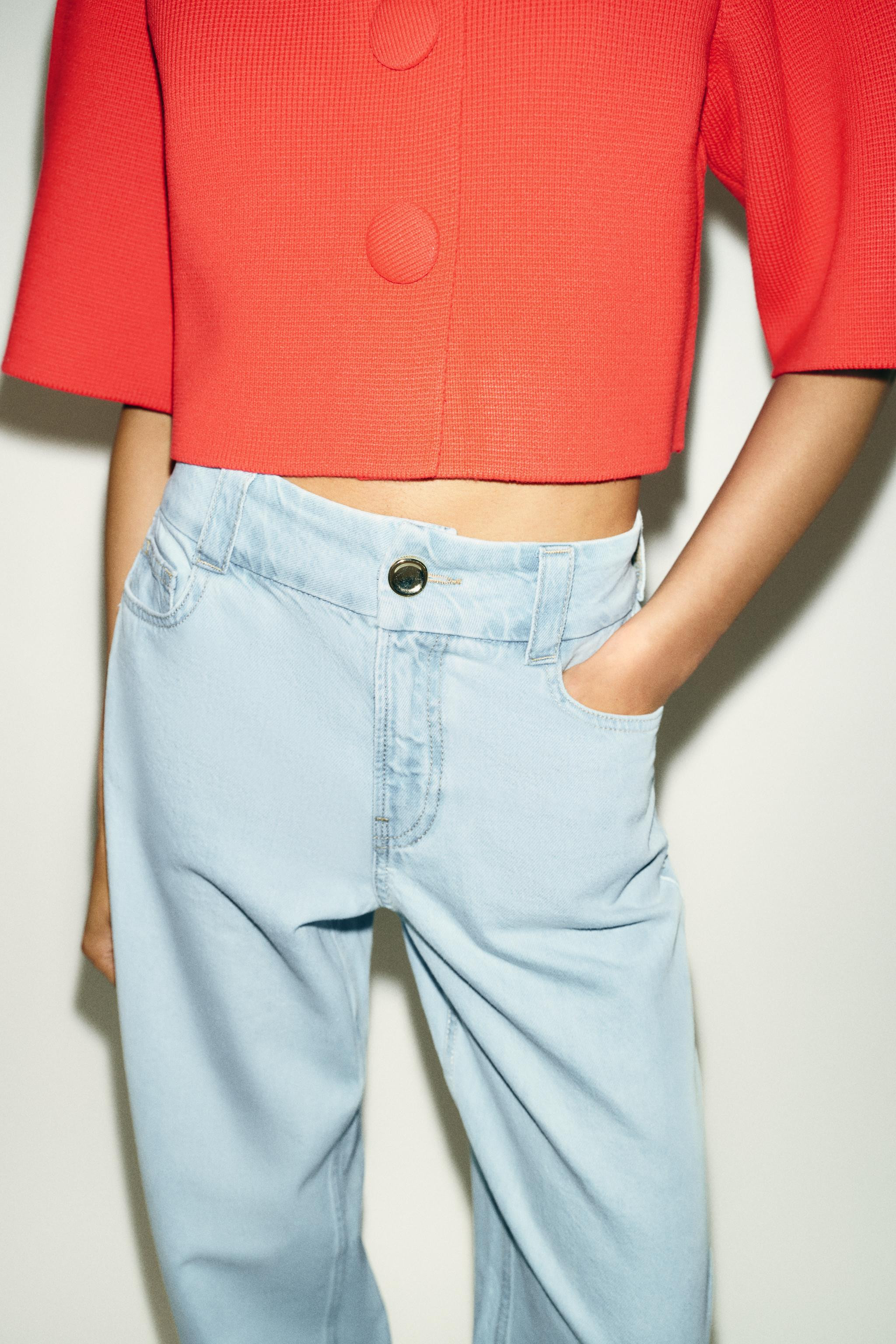 Z1975 HIGH WAIST WIDE WAIST STRAIGHT JEANS | Zara US