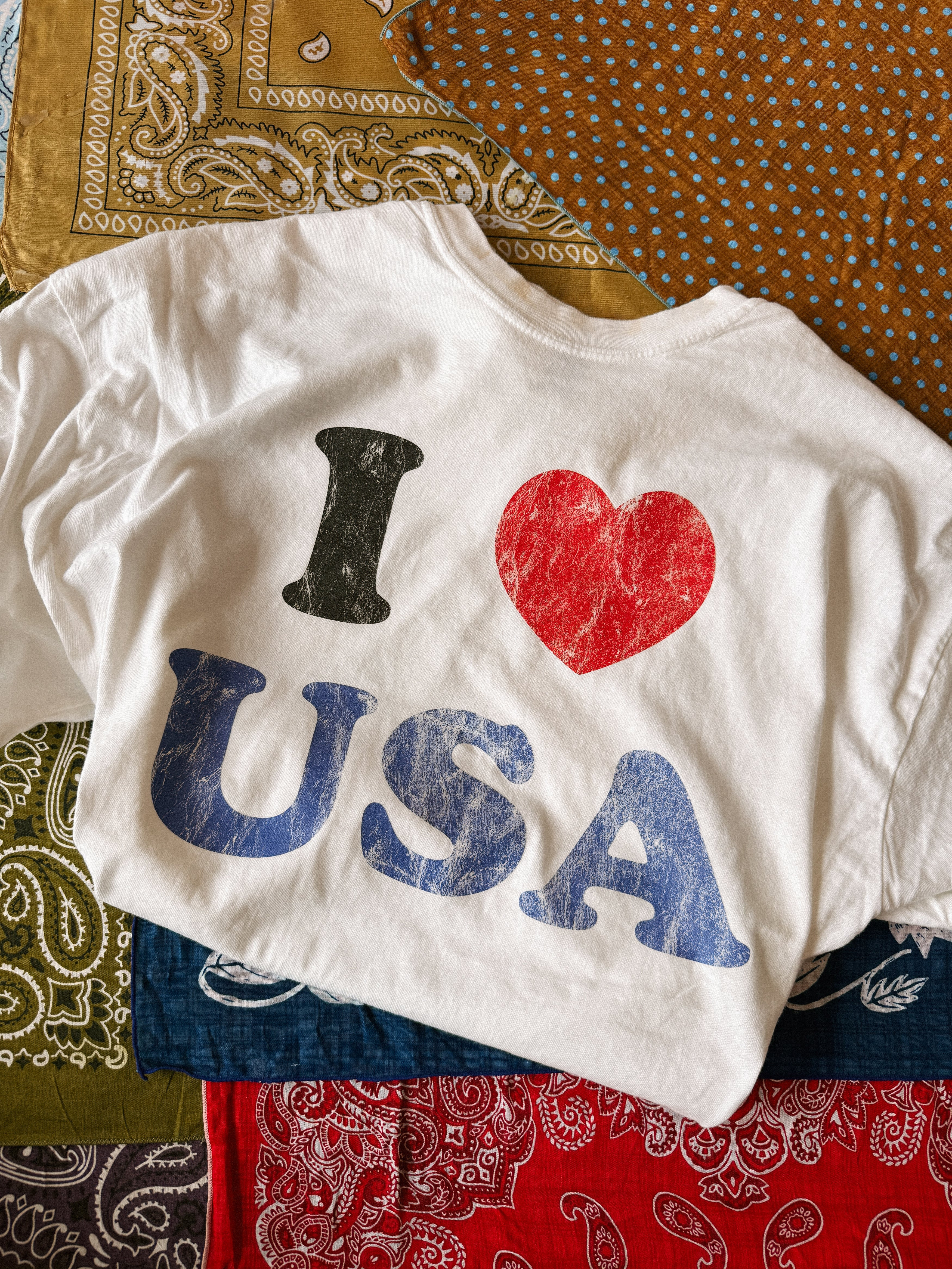 ETTA OG | I love USA graphic tee - white | Etta+East