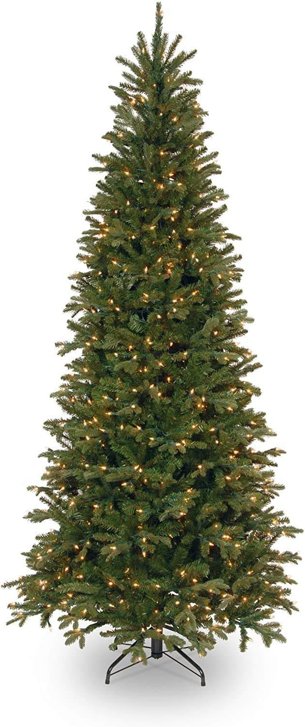 National Tree Company Feel Real lit Artificial Christmas Tree Includes Pre-Strung White Lights an... | Amazon (US)