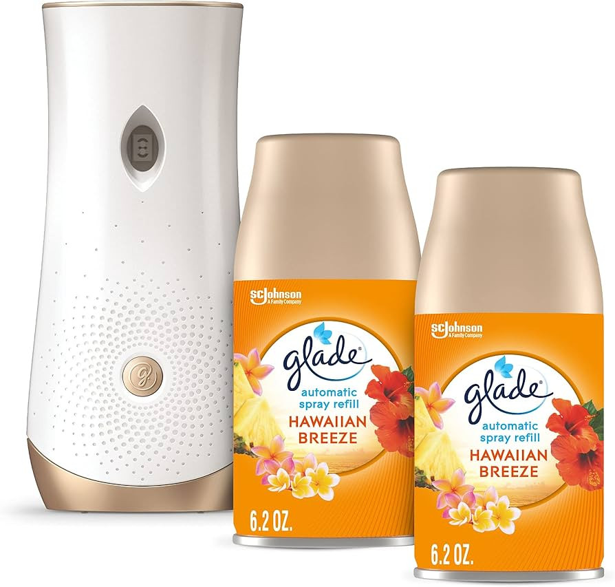Glade Automatic Spray Refill and Holder Kit, Air Freshener for Home and Bathroom, Hawaiian Breeze... | Amazon (US)