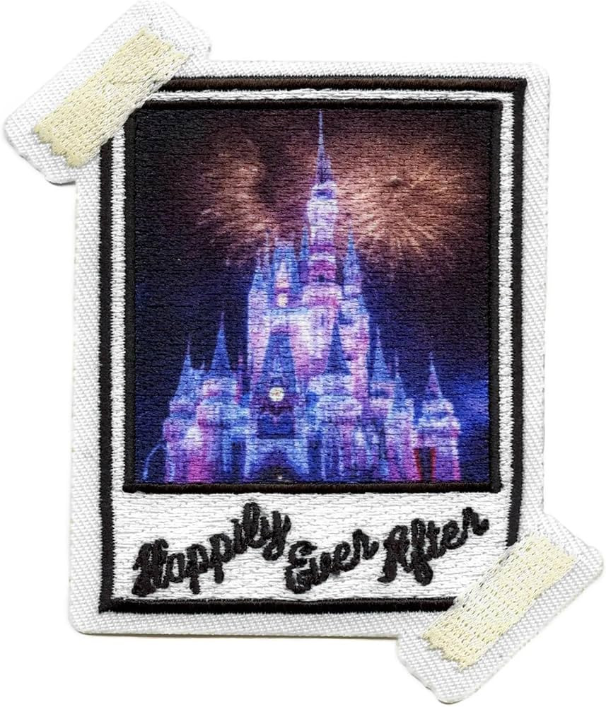 Happily Ever After Scrapbook Patch Snapshot Picture Film Embroidered Iron on | Amazon (US)