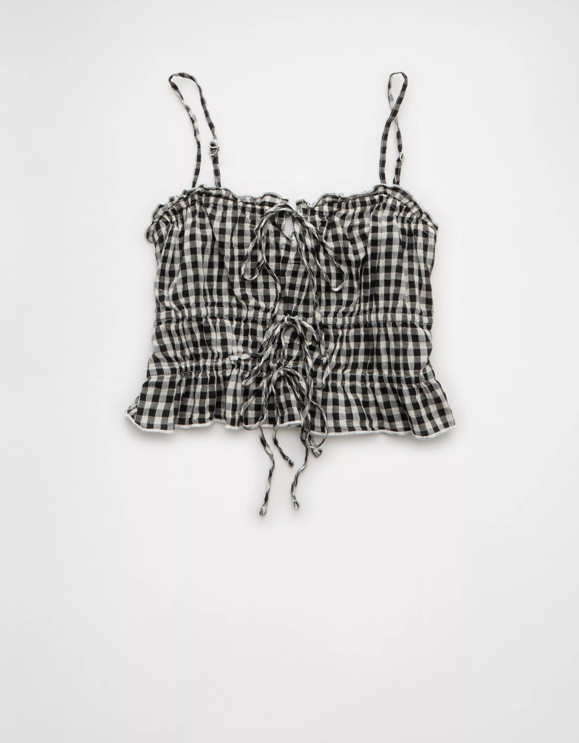 AE Tiered Ruched Tank Top | American Eagle Outfitters (US & CA)