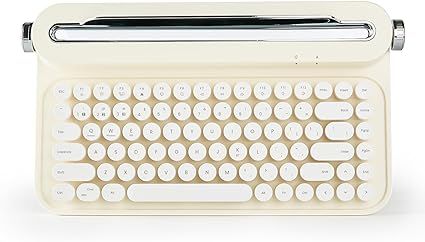 YUNZII ACTTO B305 Wireless Typewriter Keyboard, Retro Bluetooth Aesthetic Keyboard with Integrate... | Amazon (US)