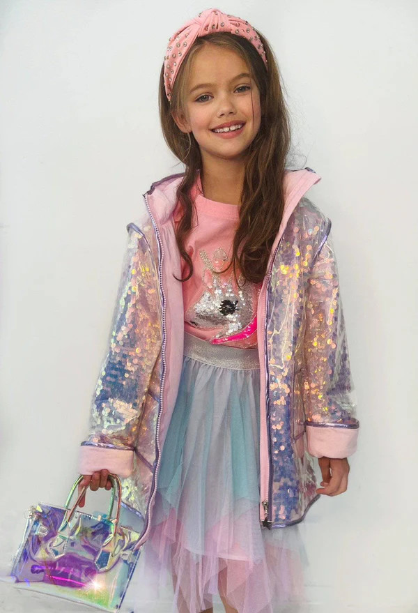 Paillette Magic Rain Jacket | Lola + The Boys