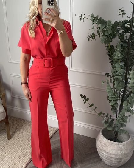 Gorgeous red jumpsuit. I’m wearing a uk small and I’m between an 8-10uk it is a little tight across the thighs but as I wore it through the day it did stretch. 

#LTKsummer #LTKpartywear #LTKeurope