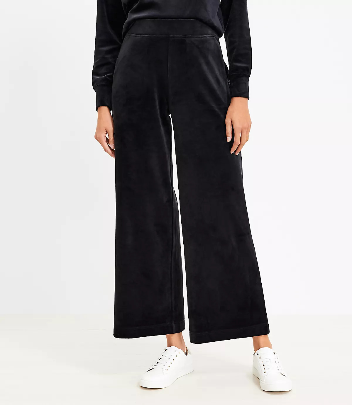 Lou & Grey Velour Wide Leg Pants | LOFT