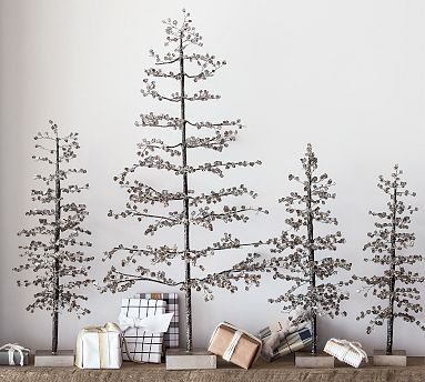 Handcrafted Faceted Mirror Tree Decorative Object | Pottery Barn (US)