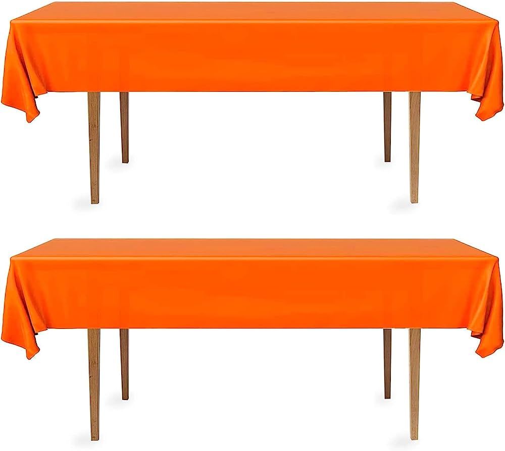 DecorRack 2 Rectangular Tablecloths -BPA- Free Plastic, 54 x 108 inch, Dining Table Cover Cloth R... | Amazon (US)