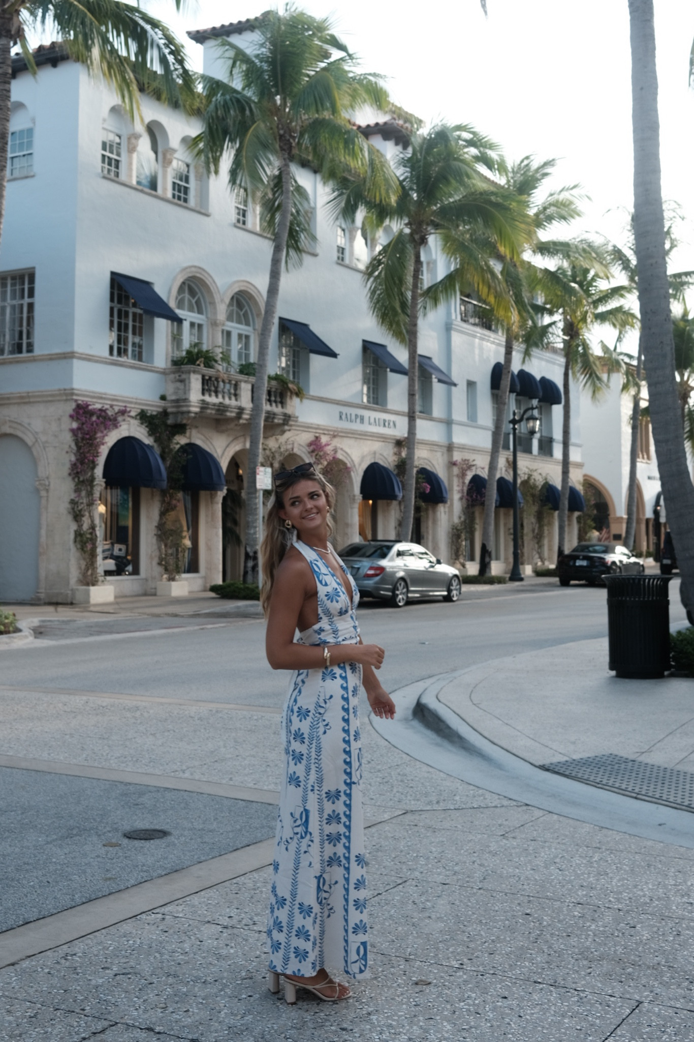 Beautiful long blue backless linen dress from Peppermayo 

#LTKSeasonal