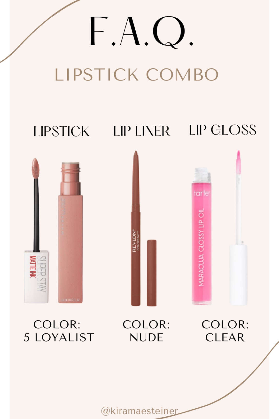 my go to lip combo (have been using for YEARS!) lip gloss, tarte, target, drug store, lipstick 

#LTKSale #LTKFind #LTKbeauty