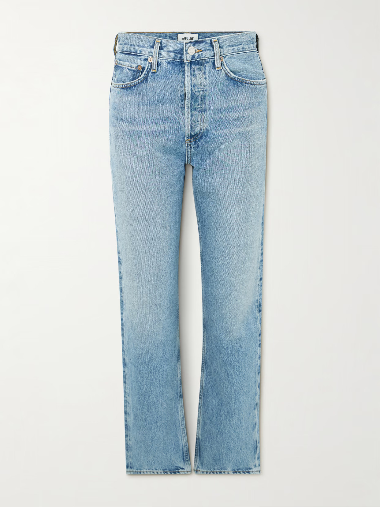 AGOLDE - '90s Pinch High-rise Straight-leg Jeans - Blue | NET-A-PORTER (US)