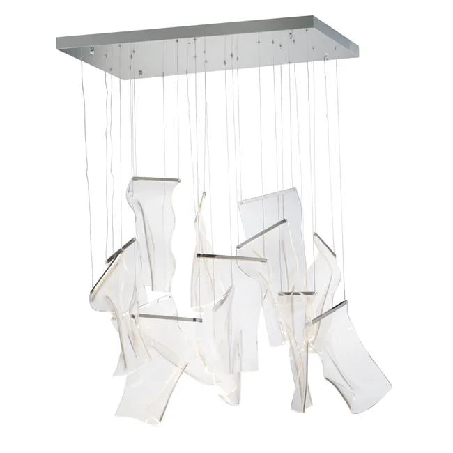ET2 Lighting E24878-133PC Rinkle LED 13-Light Pendant - Polished Chrome | Walmart (US)