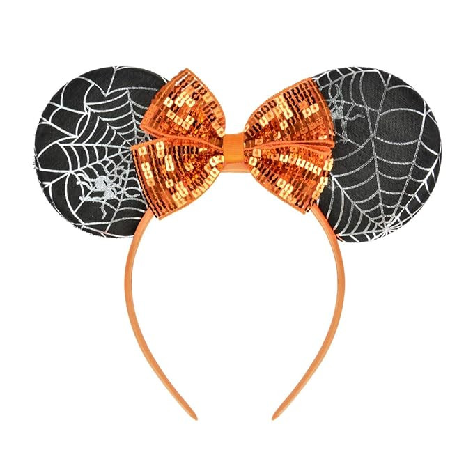 A Miaow Black Mouse Ears Headband MM Glitter Hair Hoop Women Adults Butterfly Sequin Costum Hair ... | Amazon (US)