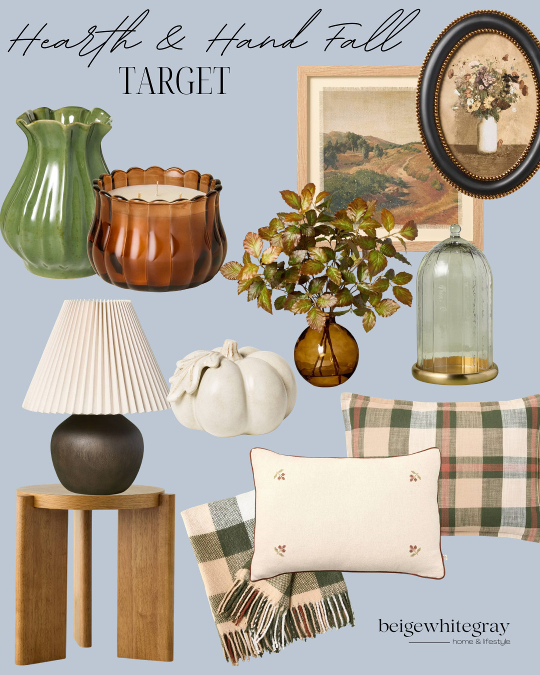 Target Hearth & Hand Fall, hearth and hand fall, hearth and hand target, target fall collection, target home decor, fall home finds, neutral fall decor, cozy fall decor, amber glass vase, decorative candle, plaid throw blanket, plaid pillows, ceramic pumpkin, pleated table lamp, fall artwork, faux fall stems, glass cloche, cozy home accessories, cottage style decor, modern farmhouse decor, target decor finds

#LTKSeasonal #LTKHome