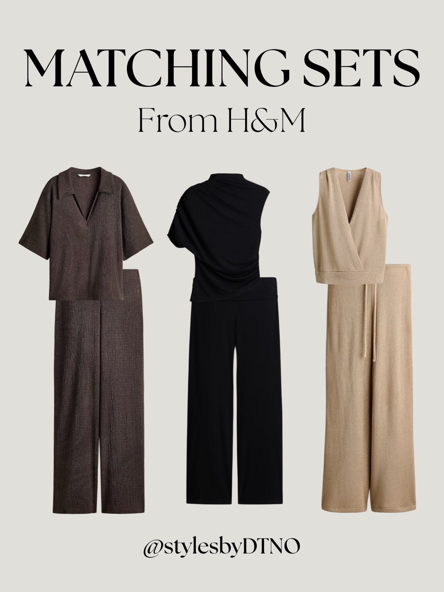 Summer resort ready neutral matching sets from H&M (scroll below for more options)

Tags: Summer Fashion, New Arrivals, What To Wear, Vacation Outfit, Stylist Picks, Best Sellers, Fashion Finds 2026, Co ord Sets, Beach Outfit, 