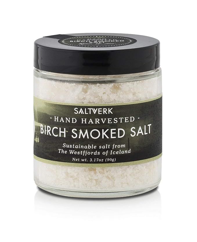 Saltverk Birch Smoked Sea Salt, 3.17 Ounces of Handcrafted Gourmet Salt Flakes from Iceland | Amazon (US)