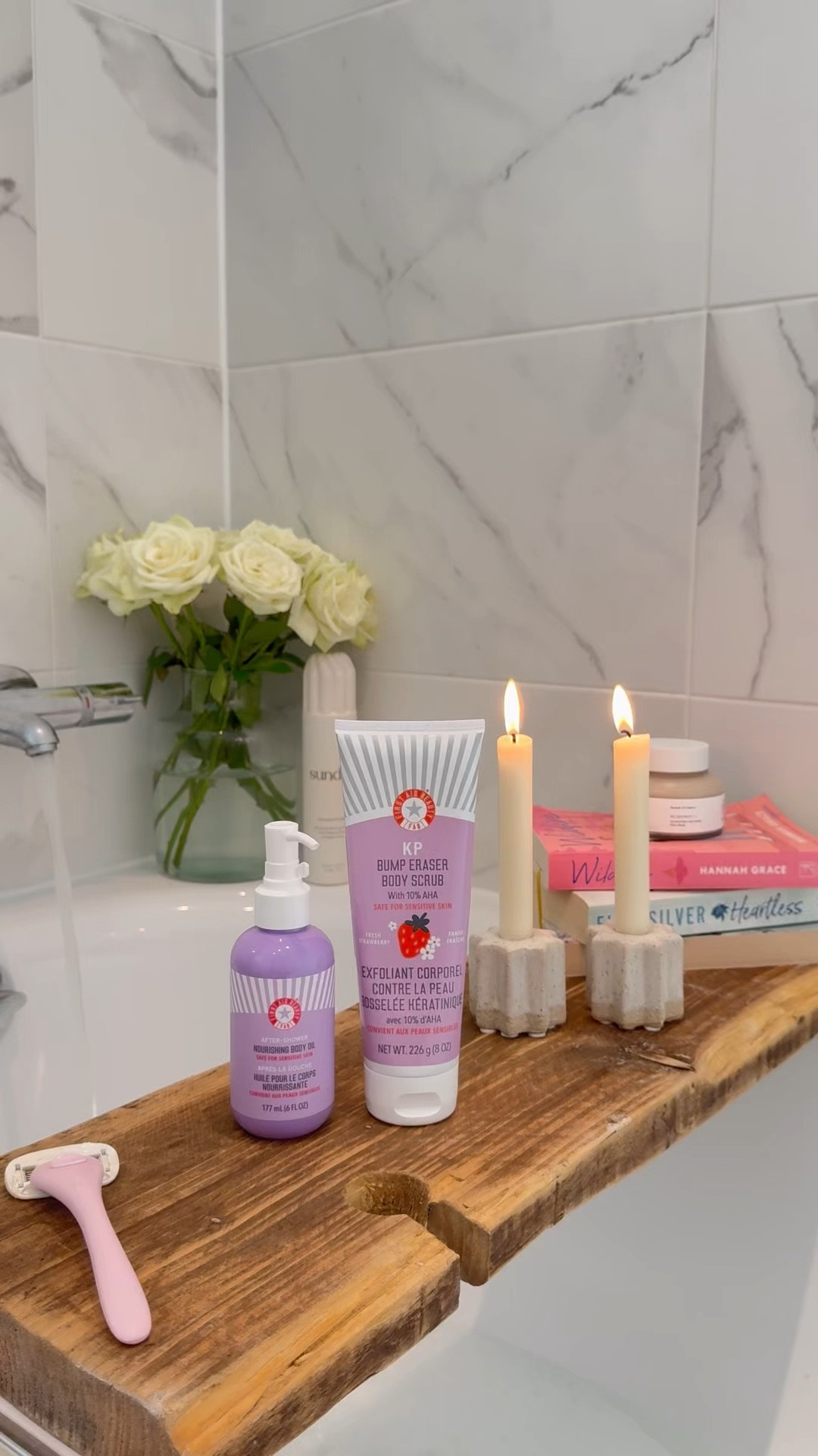 Winter body care essentials - I swear by the First Aid Beauty body scrub to treat dry skin and KP (keratosis pilaris) on my arms! 

#LTKbeauty #LTKautumn #LTKuk