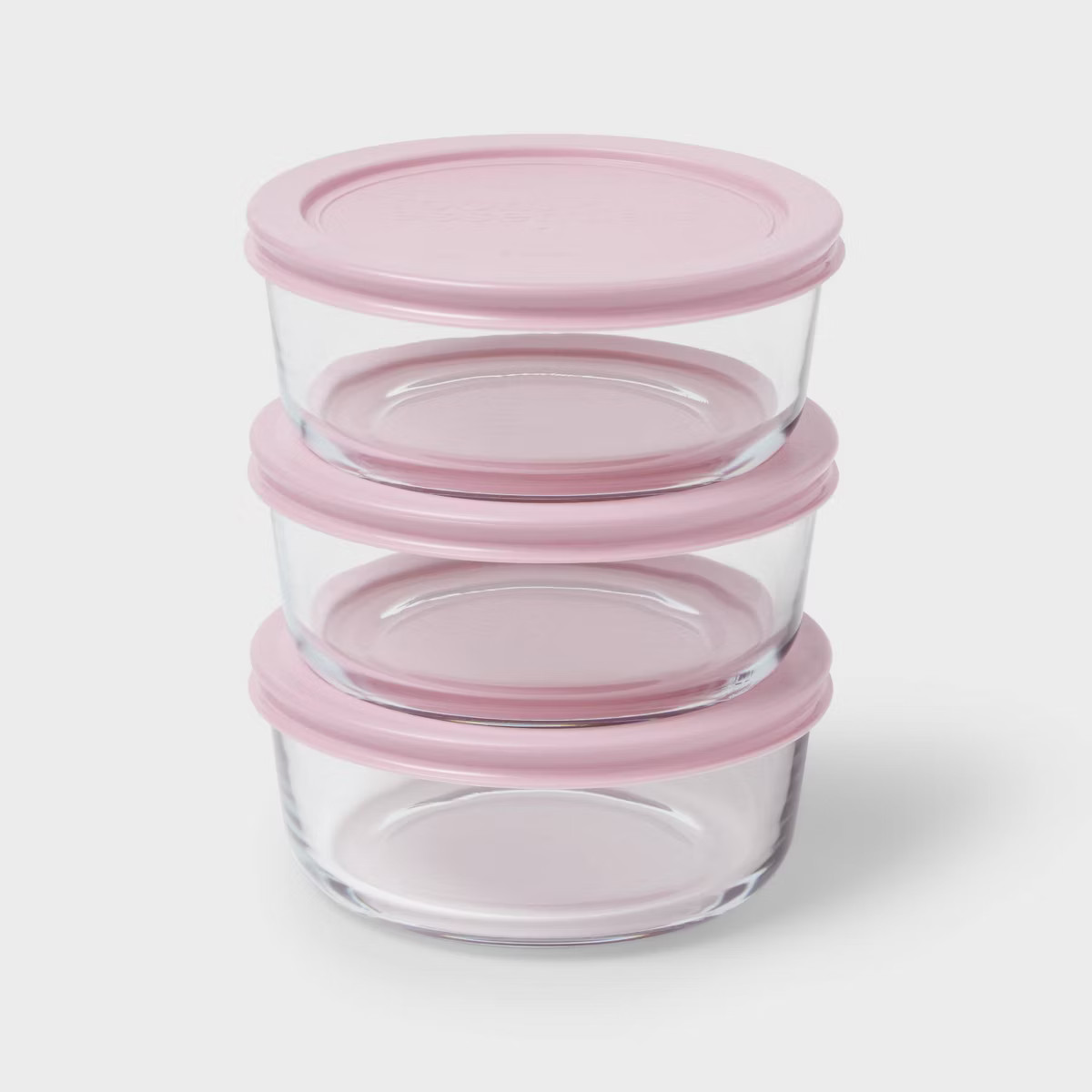 3pk Glass Round Food Storage Container Set - Room Essentials™ | Target