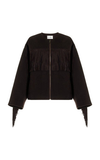 Fringed Suede-Wool Jacket | Moda Operandi (Global)