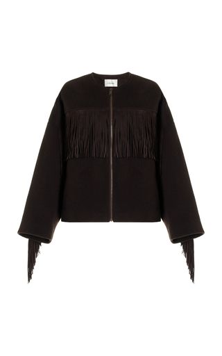 Fringed Suede-Wool Jacket | Moda Operandi (Global)