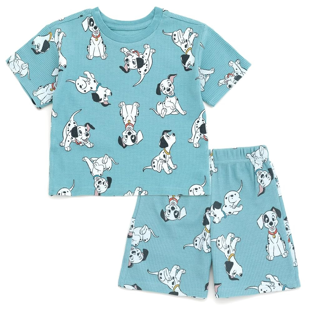 Disney Waffle Knit T-Shirt and Shorts Outfit Set Newborn to Little Kid Sizes (0-3 Months - 5) | Amazon (US)