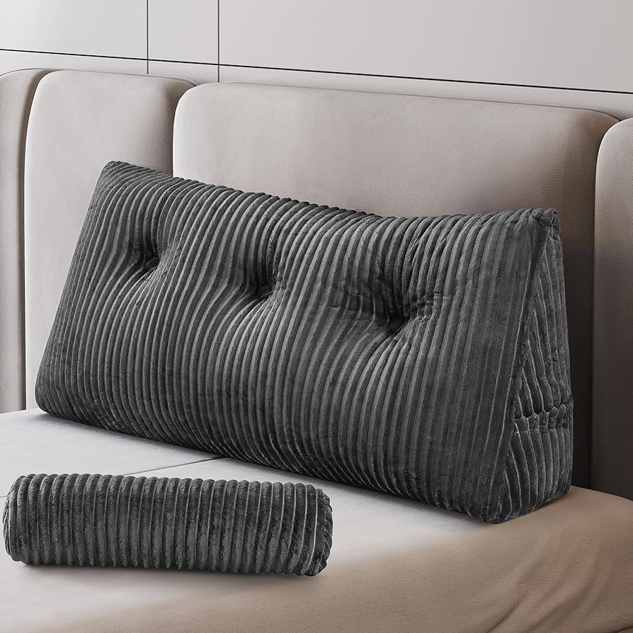 Z-hom Large Wedge Pillow Headboard, Twin Triangular Headboard Pillow, Reading Pillow Standard Bed... | Amazon (US)